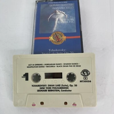 Leonard Bernstein Tchaikovsky Swan Lake Ballet Suite Cassette Tape Rare Tested Foto 1 de 4