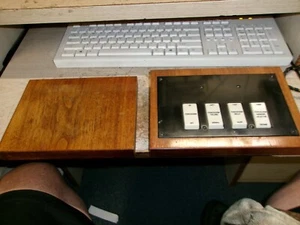 VINTAGE HAMMOND ORGEL PERCUSSION SWITCH AND CHEEK BLOCK SET - Bild 1 von 2