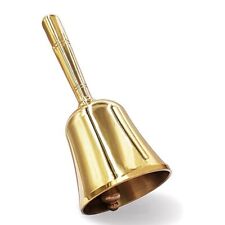 Solid Brass Dinner Bell Service Bell Pet Training Bell Jingle Bell, Gold D3V4