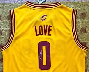 Kevin Love Signed Autograph Cleveland Cavaliers Jersey NBA USA UCLA - Picture 1 of 4