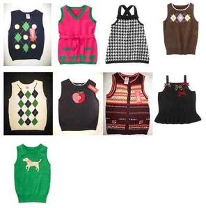 Gymboree girl sweater vest top shirt cardigan school holiday winter autumn fall - Picture 1 of 8