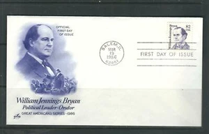 US SC # 2195 William Jennings Bryan FDC. Artcraft Cachet - Picture 1 of 1
