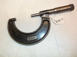 Micrometer, STARRETT No. 436, 1 - 2" (.001") Micrometer Steel Faces, Made in USA - Picture 1 of 2
