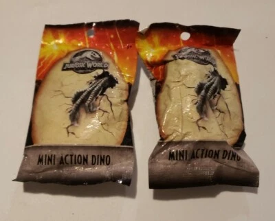 Mattel Jurassic World Mini Action Dino Blind Bags Wave Lot of 2  - Image 1 of 2