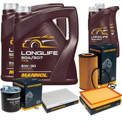 MANNOL, DENCKERMANN Inspektionspaket MANNOL Longlife 5W-30 12L für Mercedes-Benz Sprinter 316 CDI