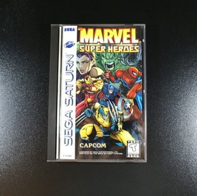 Marvel Super  Heroes Sega Saturn CIB Great Condition!