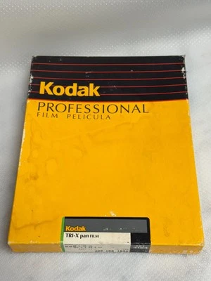 8x10in Kodak Tri-X Pan BW Large Format Film 50 Sheet Pack Open - 1994 - Frozen  - Image 1 of 3