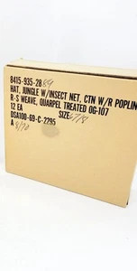 12 x Vietnamkrieg Dschungel Hut mit Insektennetz Popeline OG-107 DSA 1969 Größe 6 7/8 - Bild 1 von 8