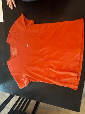 Conjunto de exfoliantes Figs Terra Cotta para mujer: Top XL, pantalones: L, cintura alta, ajuste ajustado Foto 1 de 4