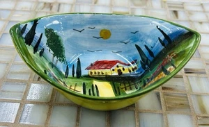 Bassano pottery Toscana 5’’ Bowl .Made/Painted by hand-Italy - Picture 1 of 5