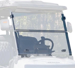 RedDot AS4/AS5 DOT Approved Clear Golf Cart Windshield for Denago EV Rover XL - Picture 1 of 5