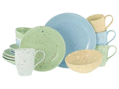 CreaTable 24280 Serie Confetti Bunt 16-tlg Geschirrset Kombiservice 4 Personen - Bild 1 von 4