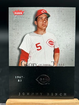 Johnny Bench 2004 Fleer Greats Of The Game Glory Of Their Time #2GOT  /1974 Reds - Image 1 of 2
