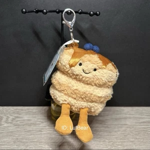 AUTÉNTICO❗️NUEVO CON ETIQUETAS Jellycat Fran pancakes bag charm llavero - FAO negro exclusivo! - Imagen 1 de 6