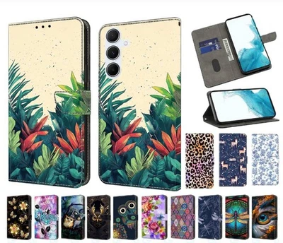 Snake Bird Flower Wallet Phone Case For Xiaomi 14 Pro 13 11T 12T 11 Lite Poco X5 - Image 1 of 4