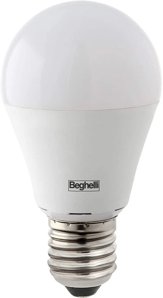 LAMPADINA LED BEGHELLI GOCCIA, 15W, E27, 1600 LM, LUCE CALDA 3000K, BIANCA, BEG  - Immagine 1 di 2
