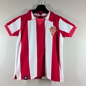 Maglia calcio retrò nuova con etichette Coolligan Football Legends Real Sporting Ferrero bambini 7-8 - Foto 1 di 15