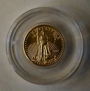 2017 1/10 oz $5 American Gold Eagle Coin BU - Picture 1 of 2