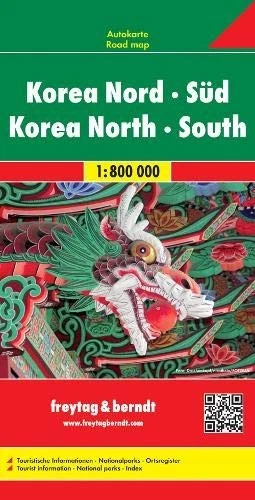 KOREA NORTH + SOUTH 1:800K FB (ENGLISH, SPANISH, FRENCH, By Freytag-berndt NEW - Image 1 of 1