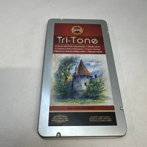 New Sealed Koh I Noor Hardtmuth Coloured Pencils Tin Soft Pastel Made in Czech - Picture 1 of 2