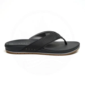 REEF Cushion Bonzer Sandalen – Herren Größe 10 – schwarz/gummi Flip Flops CJ4042 neu mit Etikett - Bild 1 von 11