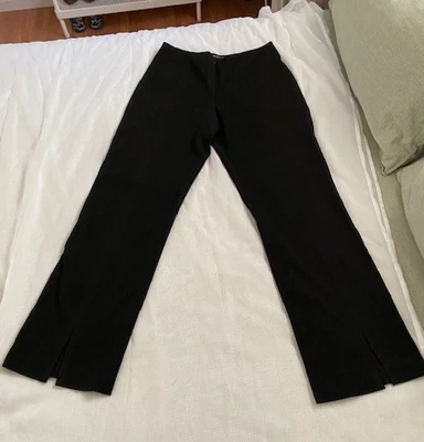 Fabrizio Gianni Mujer Acampanado, Dobladillo Abierto, Elástico, Pantalón Negro Talla 10 Foto 1 de 4