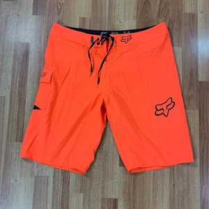 Fox Board Shorts Mens 36 Orange MTB Cycling Dirt Bike - Picture 1 of 13