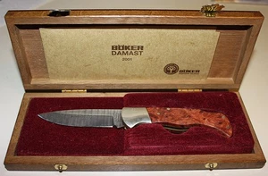 böker damast jahresmesser 2001- 300 lagen-damast unbenutzt aus Vitrine - Bild 1 von 12