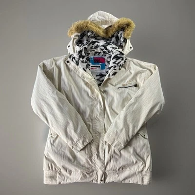 Billabong Snowboard Jacket L | Sorient Rainbow Stripe Ski Coat | Mens Retro - Image 1 of 4