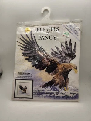 EAGLE IN FLIGHT cross stitch JOHN CLAYTON Heritage Stitchcraft FLIGHTS OF FANCY - Image 1 of 2