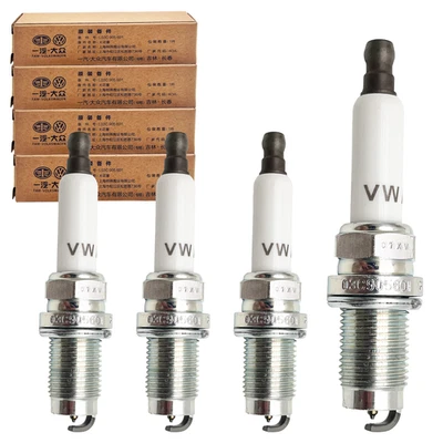Orig 4x ZÜNDKERZEN Für VW GOLF PASSAT POlO AUDI A1 A3 SEAT IBIZA SKODA OCTAVIA - Image 1 of 4