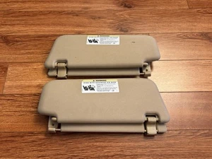 OEM 2003-2009 Mercedes-Benz E350 E550 E63 Left Right Sun Visor Pair Set Beige - Picture 1 of 4