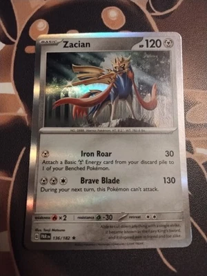 Zacian 136/182 SV04: Paradox Rift Holo-NM - Image 1 of 2
