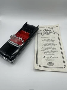 Matchbox 1959 Cadillac Coupe DeVille 1:43 Diecast schwarz rot mit COA DYG05-M  - Bild 1 von 7