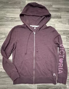 Victoria's Secret Hoodie mit durchgehendem Reißverschluss • Angel Wings kastanienbraun • Damen-Sweatshirt Größe M - Bild 1 von 10
