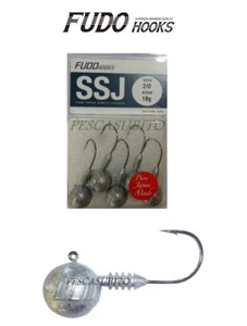 5 jig head teste piombate con amo da pesca spinning shad luccio spigola bass - Foto 1 di 1