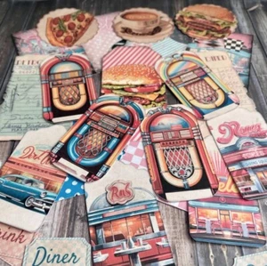 Vintage Diner Ephemera: Retro Dinner Menus, Receipts , & More for Creative Junk - Picture 1 of 5