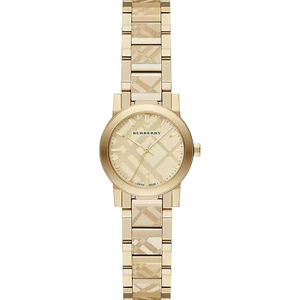Burberry Uhr The City graviert karierte Uhr 27 mm Gold BU9234 - Bild 1 von 4