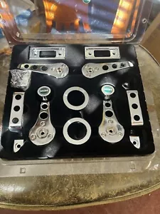 CLASSIC MIni Logo Chrome INTERIOR DOOR HANDLE SET 10 PIECE New Item - Picture 1 of 2