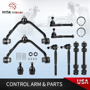 10pcs Suspension Kit Upper Control Arm Tie Rod For 1997-02 Ford F150 Expedition - Foto 1 di 10
