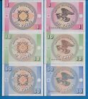 Kyrgyzstan 1 10 50 Tyiyn World Paper Money Uncirculated Banknotes Set # 1