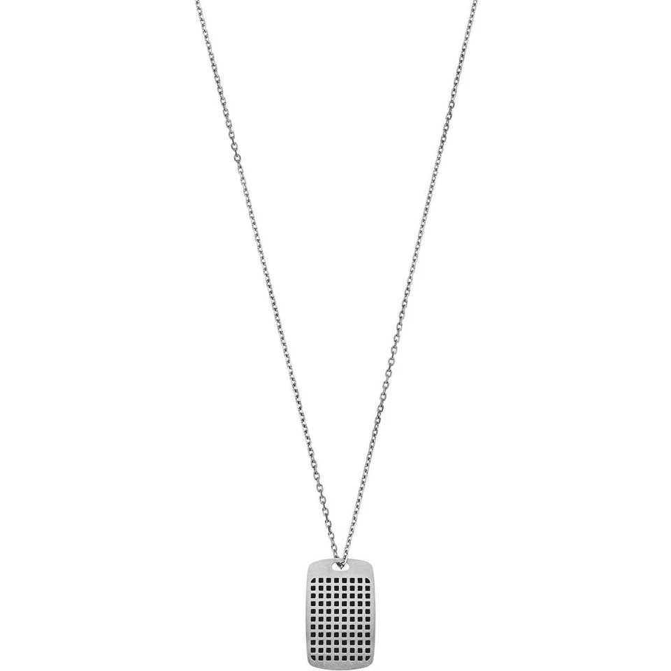 Emporio Armani Egs2116040 Plate Sterling Silver Military Pendant Necklace