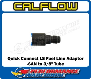 Accesorio de conexión rápida para riel de combustible Calflow LS LS1 - Adaptador de línea - Tubo de 6 AN a 3/8 - Imagen 1 de 3