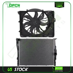 Radiator and Cooling Fan Assembly For 2007-2008 BMW 328xi 2006 BMW 330i 325i - Picture 1 of 12