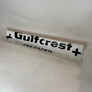 Vintage Gulf Gas Pump Stickers Gulfcrest Plus Unleaded NOS - Picture 1 of 7