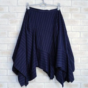 Vivienne Westwood Transformed Skirt Striped Size 3 Navy Good Condition - Picture 1 of 8