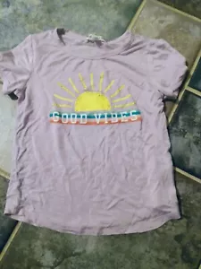 Little girls size 5 Love Glam Girl Good Vibes shirt - Picture 1 of 4