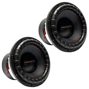 (2) American Bass GF-1222 V3 | Godfather 12 Inch 8000W DVC 2 Ohm Car Subwoofers - Picture 1 of 5