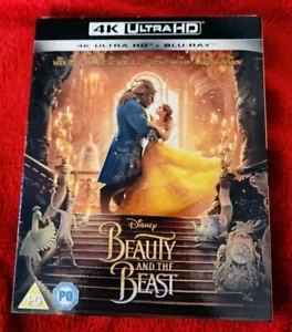 BEAUTY AND THE BEAST 4K UHD + BLU RAY LIVE ACTION BRAND NEW SEALED WITHSLIPCOVER - Foto 1 di 3