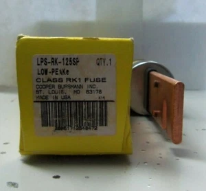 New Bussmann LPS RK 125SP Low Peak 125 Amp Fuse Class RK1 600 Volt NIB - Picture 1 of 4